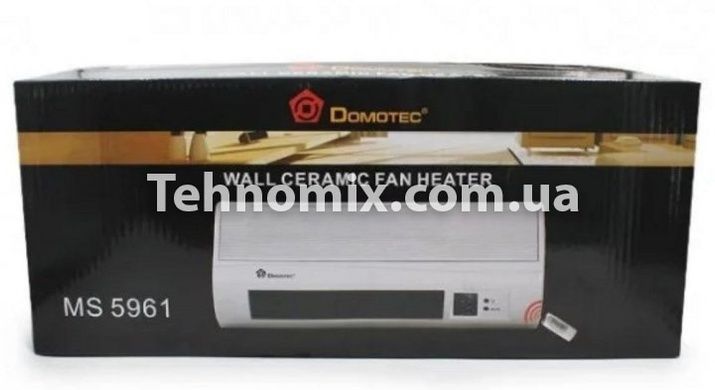 Тепловентилятор настінний Domotec MS-5961 2000 Вт