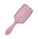 Гребінець пластиковий продувний Hollow Comb (Candy-colored) Рожевий