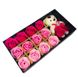 Подарочный набор с розами из мыла Sweet Love 12 шт Розовые с мишкой