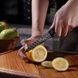Набір ножів кухонних 4 шт + ножиці та овочечистка Kitchen utensils HA-177 Чорний