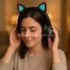 Беспроводные Bluetooth наушники с кошачьими ушками LED CAT EAR P33 Черные