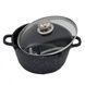 Котел із мармуровим покриттям з кришкою Benson 2,7л BN-364 Чорний