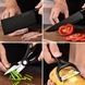 Набір ножів кухонних 4 шт + ножиці та овочечистка Kitchen utensils HA-177 Чорний