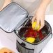 Сумка холодильник с ручкой через плечо XL-1042 Серая