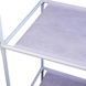 Напольная вешалка для одежды на две секции с полками Clothes Rack 406 Белая