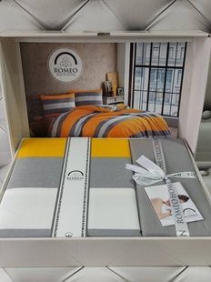 Постільна білизна Romeo Ran.THICK YELLOW Ранфорс Бавовна Євро розмір