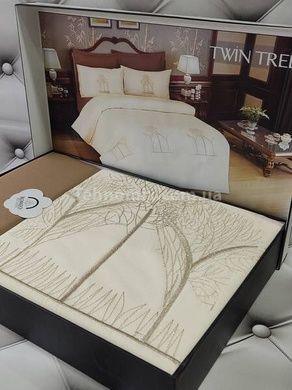 Постільна білизна з вишивкою Romeo Nak.Twin tree Ранфорс Бавовна Євро розмір