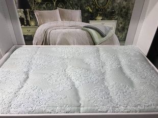 Простирадло махрове з жаккардовим візерунком Gelin home Emirgan mint 220х240см