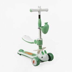 Самокат дитячий триколісний з сидінням, колеса PU 125х40мм Skyper T-2163/62