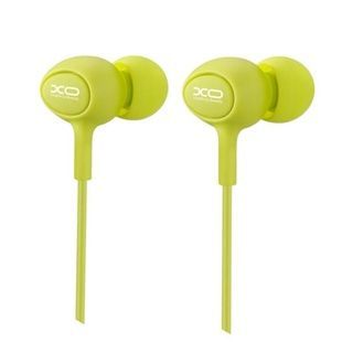 Наушники проводные XO S6 Candy music earphone Зеленые