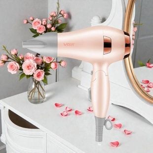 Фен складной с насадкой концентратором 1000Вт VGR V-432 PINK Розовый