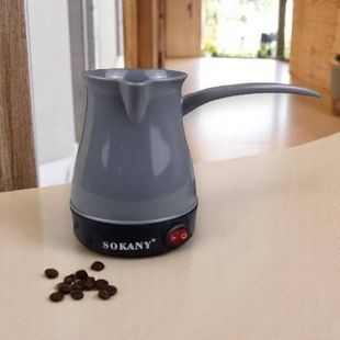 Турка электрическая 0,5л 600Вт Deluxe SK-205 Серая