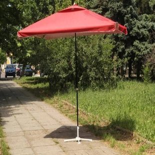 Зонт 2*2м квадратный с клапаном Красный