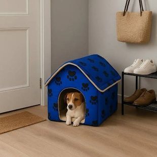 Будиночок для домашніх тварин Portable Dog House Синій