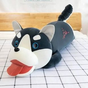 Игрушка мягкая Хаски 49см М 14660 Черная