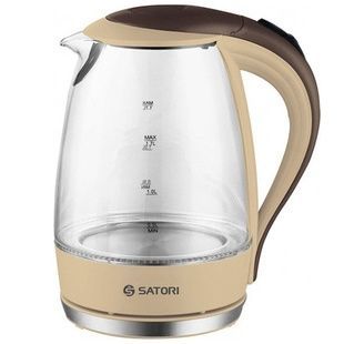 Электрочайник стеклянный с подсветкой SATORI SGK-4150-BR 2000 Вт 1.7 л Кофе с молоком