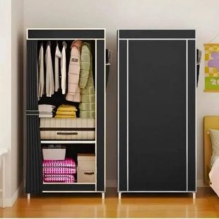 Шафа для одягу тканинна Storage Wardrobe AND XL-1616 Чорна