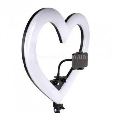 Кільцева лампа у формі серця LED RGB JM26-10 26см