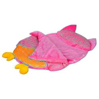 Детский спальный мешок Сова (102*76 см) для мальчиков и девочек Розовый