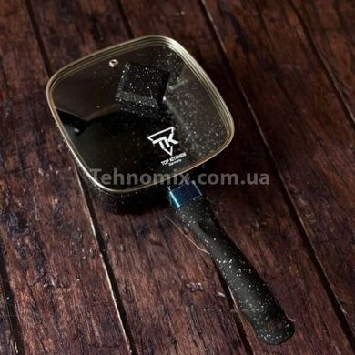 Набор квадратных кастрюль + сковорода с крышками 10 предметов Top Kitchen TK 00205 Черный