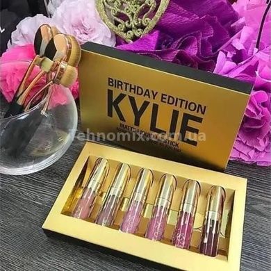 Набір рідких матових помад 6шт Kylie Birthday Edition