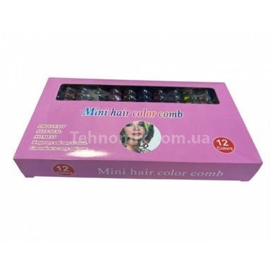 Набір крейд для волосся 12 кольорів Hair chalk