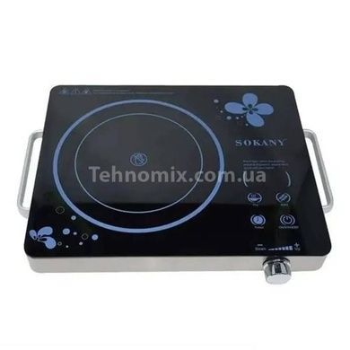Плита инфракрасная на одну конфорку 2200Вт SOKANY SK-3568 Черная