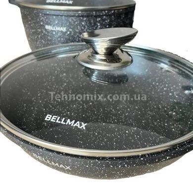 Набір посуду 12 предметів Bellmax Cookware Set BM-100 Чорний