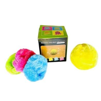 М'ячик-пилозбірник автоматичний 3*АА Microfiber mop ball Mocoro Жовтий