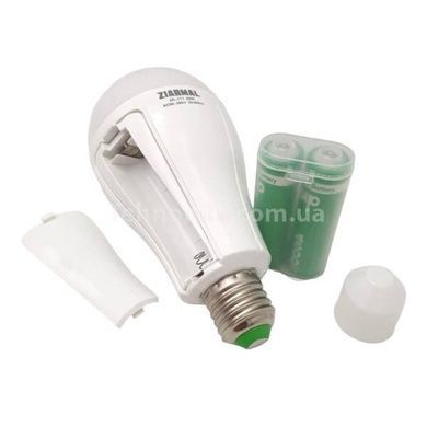 Лампа светодиодная LED аккумуляторная 2x18650 20W E27 Ziarmal ZR-777 Белая