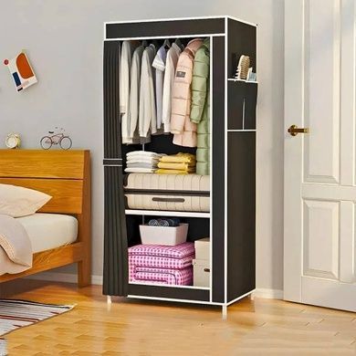 Шафа для одягу тканинна Storage Wardrobe AND XL-1616 Чорна