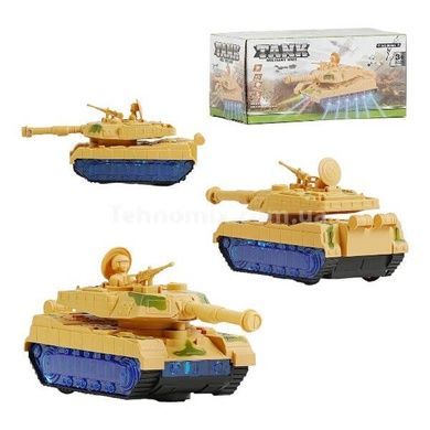 Игрушка Танк с подсветкой и звуком Песочный