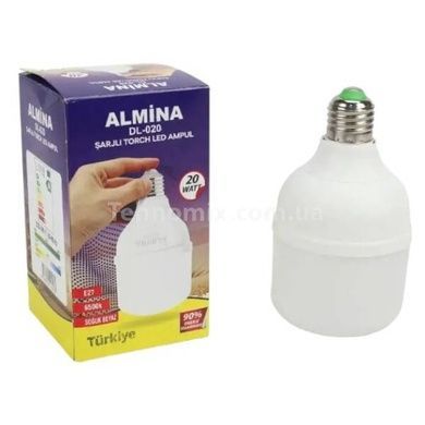 Лампа світлодіодна акумуляторна 20W Almina DL-020 Біла