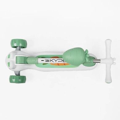 Самокат дитячий триколісний з сидінням, колеса PU 125х40мм Skyper T-2163/62