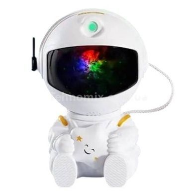 Ночник-проектор з проекцією зоряного неба Астронавт з пультом та USB XO CF4 Білий