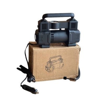 Компрессор портативный автомобильный Air pump AND XL-1025 от прикуривателя 12 В Черный