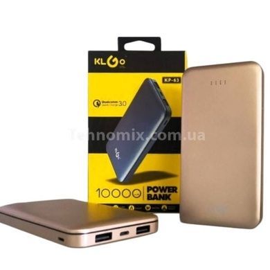 Power Bank KLGO KP-63 (10000 mAh) Розовое золото