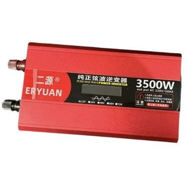 Перетворювач напруги з 12V&rarr;220V з чистим синусом 3500W та дисплеєм EY-3500W EYURAN LCD SMART Червоний