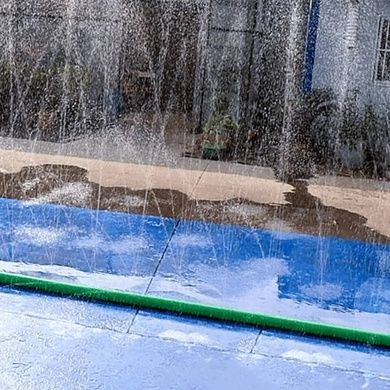 Шланг садовый плоский для орошения и дождевания 25м Зеленый