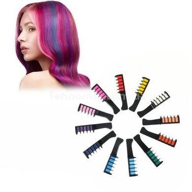 Набір крейд для волосся 12 кольорів Hair chalk