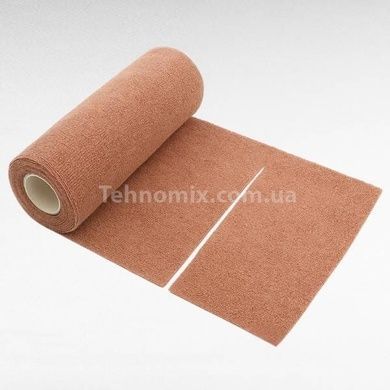 Рулон отрывных салфеток из микрофибры 25x25см 20шт Светло-коричневые