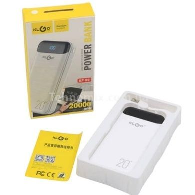 Power Bank KLGO KP-89 20000 mAh Белый