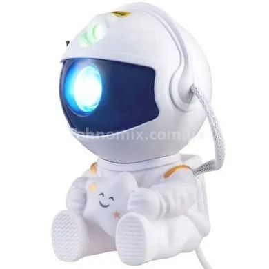 Ночник-проектор з проекцією зоряного неба Астронавт з пультом та USB XO CF4 Білий