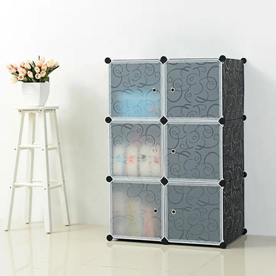 Складна шафа Storage Cube Cabinet для одягу на 6 секцій