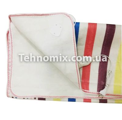 Простынь электрическая с сумкой Electric Blanket 150х160см (широкие полосы, Цветная)
