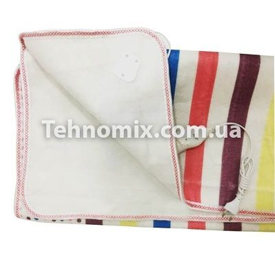 Простирадло електрична з сумкою Electric Blanket 150х160см (широкі смуги, Кольорова)