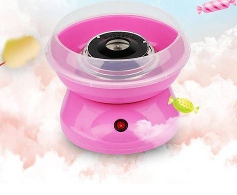 Аппарат для сладкой ваты Cotton Candy Maker + палочки в подарок Розовый