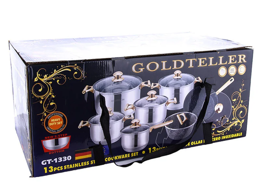Набір каструль Coldteller GT-1330, 13 предметів