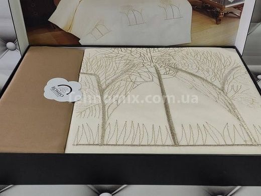 Постільна білизна з вишивкою Romeo Nak.Twin tree Ранфорс Бавовна Євро розмір