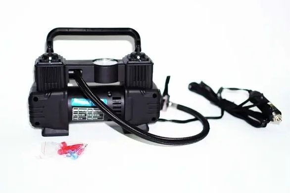 Компрессор портативный автомобильный Air pump AND XL-1025 от прикуривателя 12 В Черный